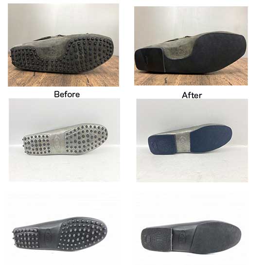 トッズ(TOD'S) のかかとの補修